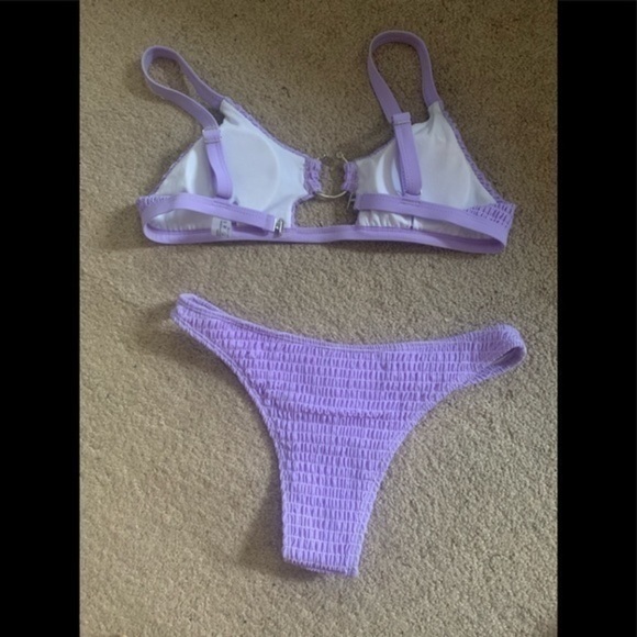 Lilac Cut out Bikini Size Medium - Picture 5 of 7